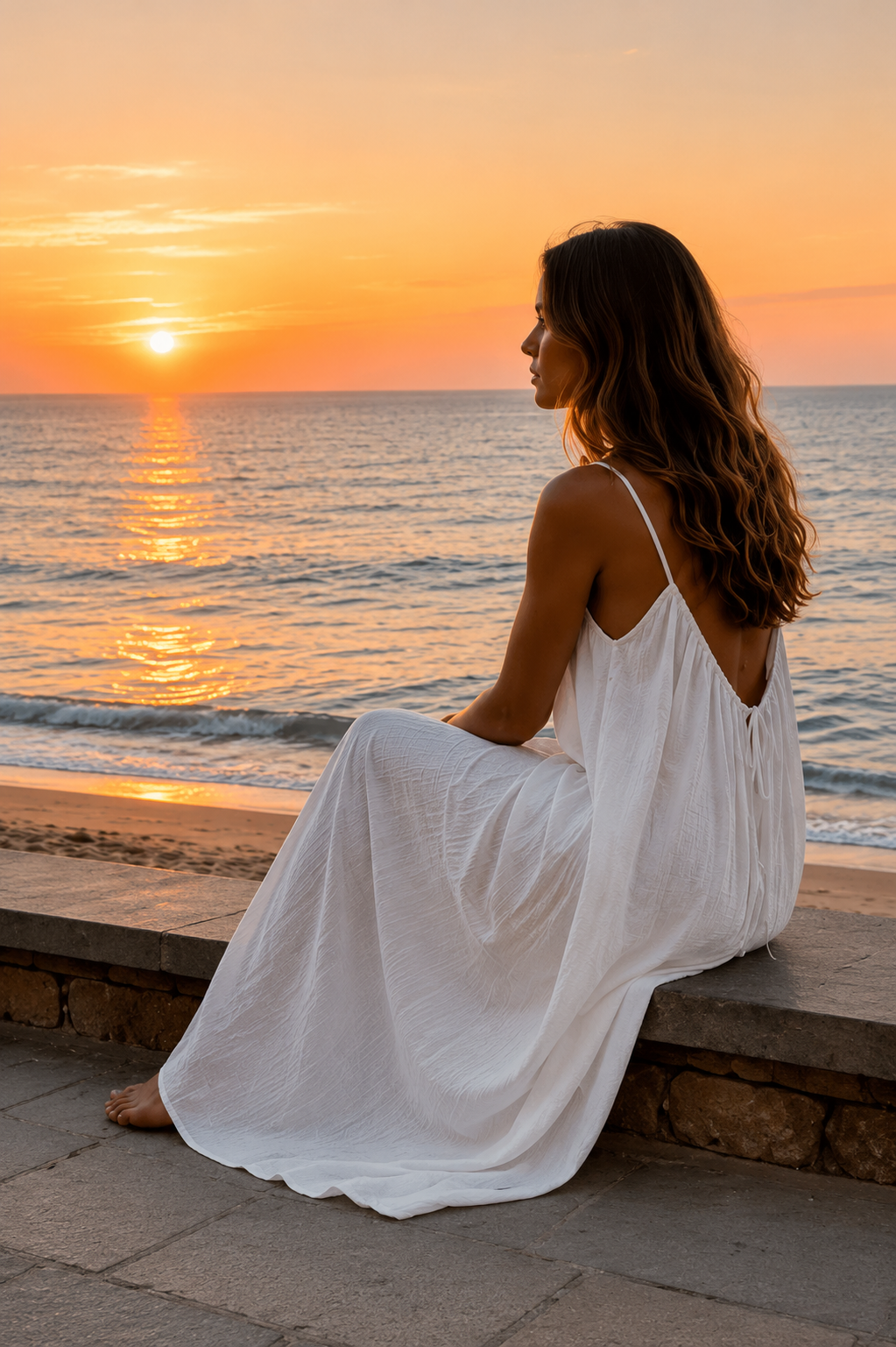 Flowy Long Backless Dress — Éclora