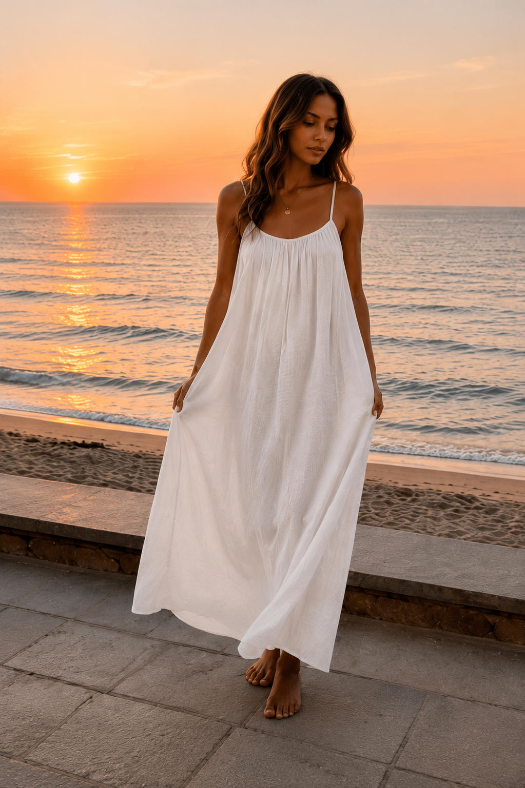 Flowy Long Backless Dress — Éclora