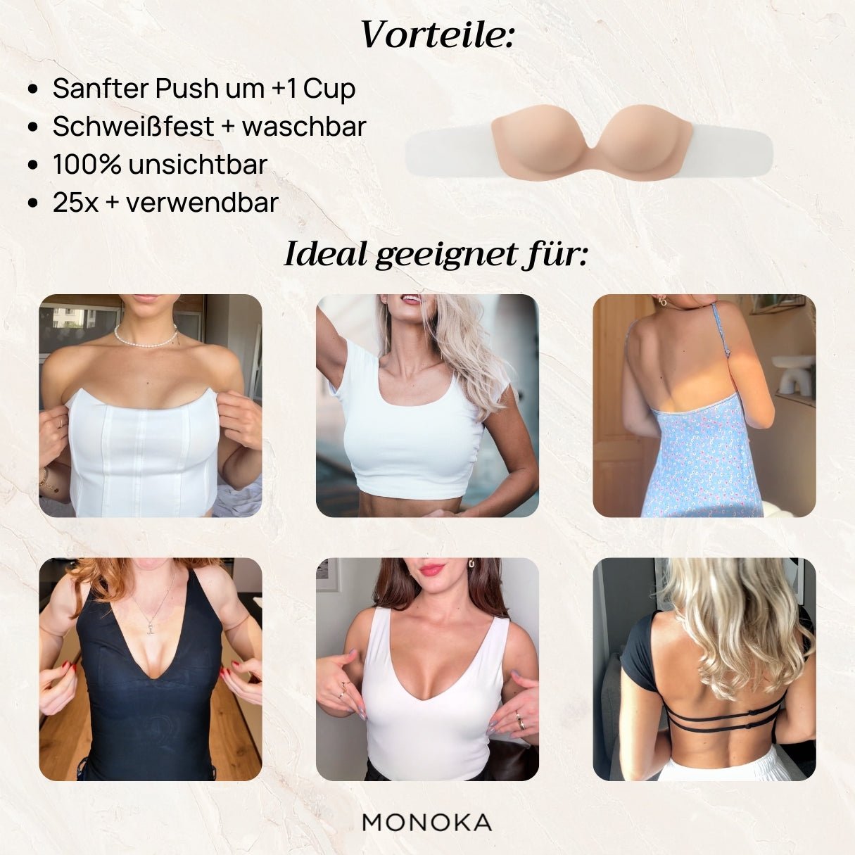 Unsichtbarer Klebe BH™